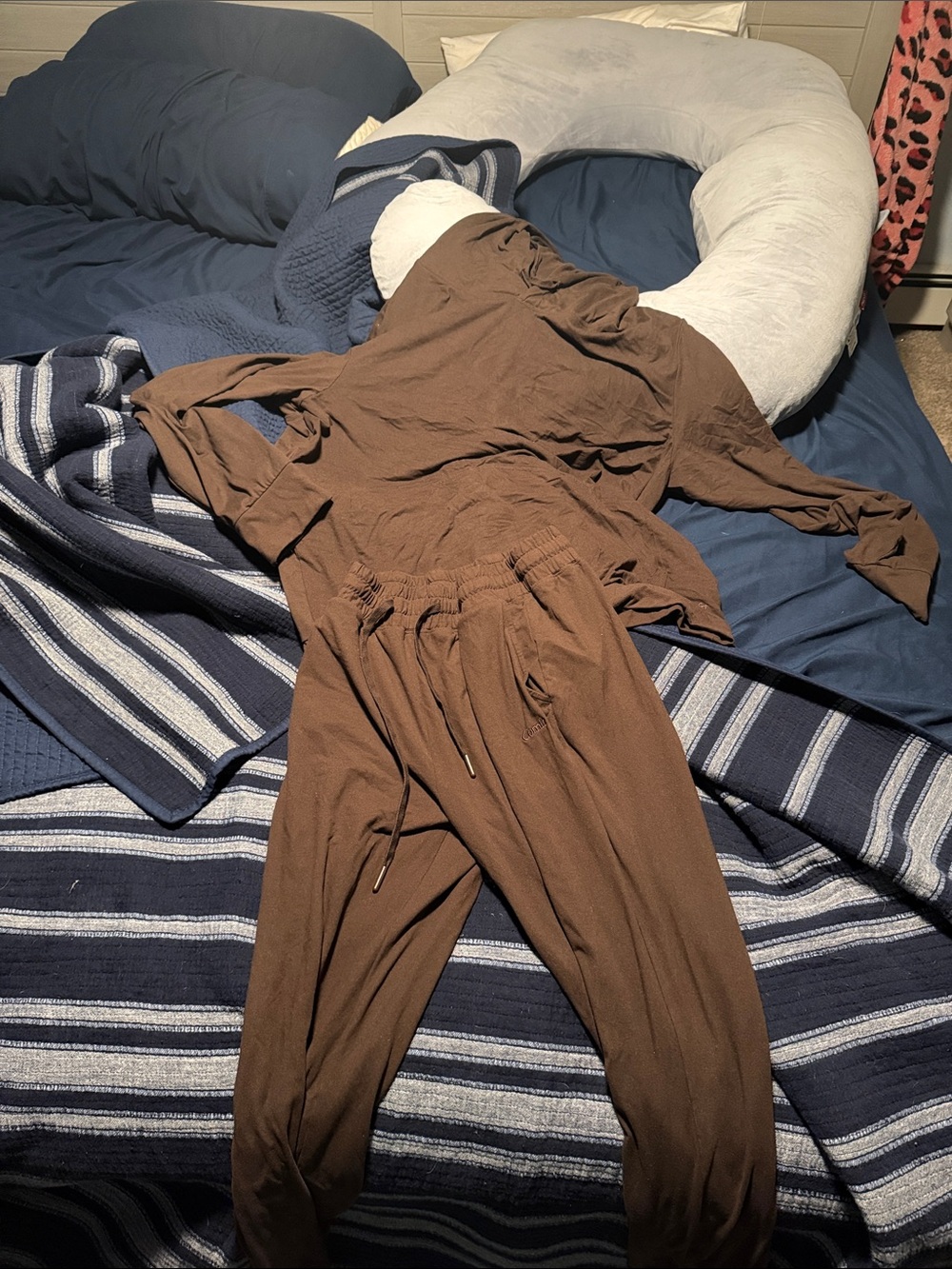 Women's Brown all day Jersey comfrt set